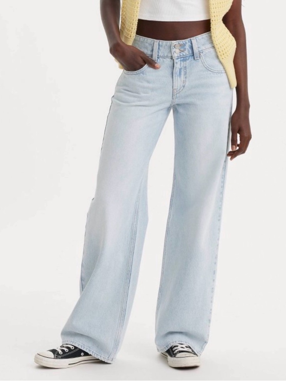 Levi's Light Blue Wide Leg Flare Jeans
